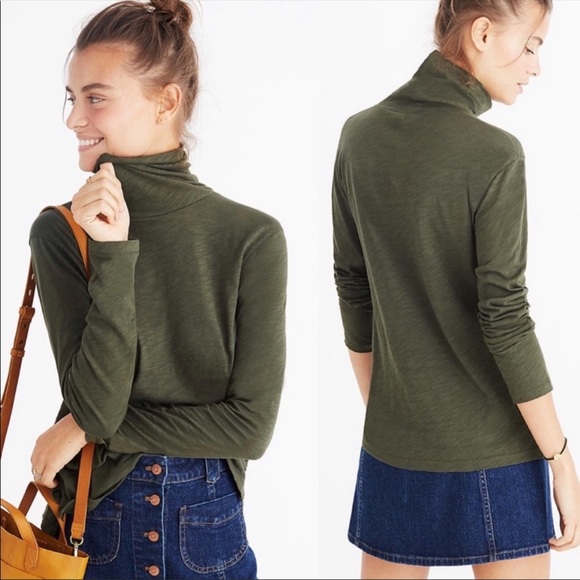Nwt Madewell Olive Whisper Cotton 